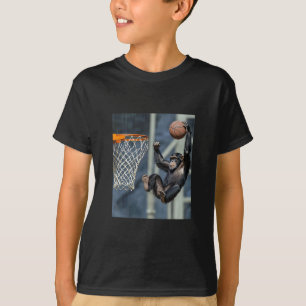 Chimpanzee Sketll Monkey Funny Graphic T-Shirt