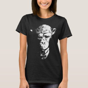 Chimpanzee Thinking Monkey Ape Cool Chimp Tee