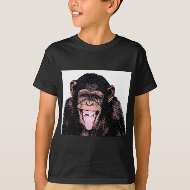 Chimpanzee Tongue T-Shirt (Front)
