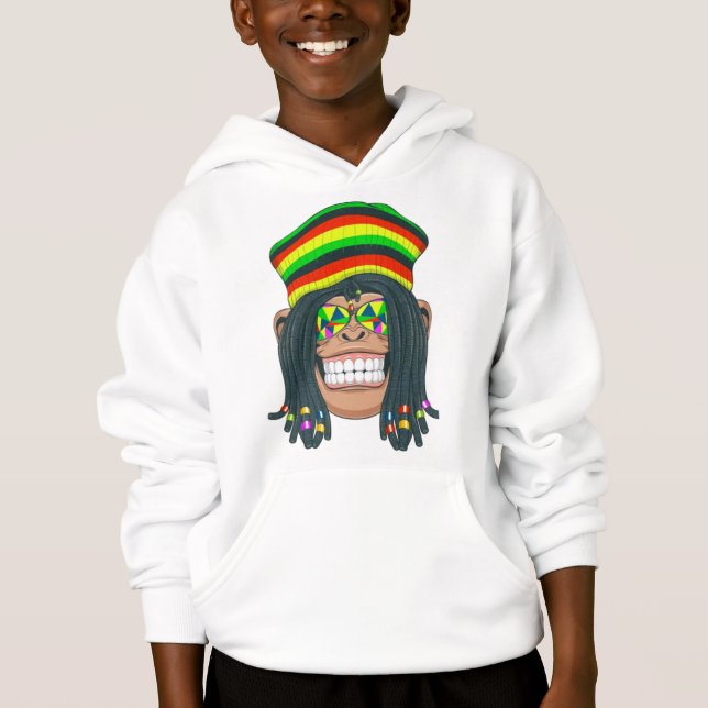 Chimpanzee with Dreadlocks and Cap (Front)