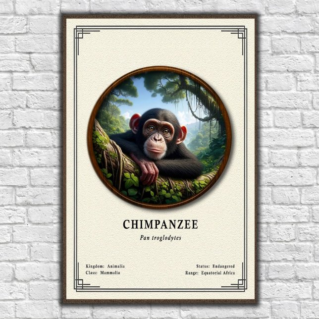 Chimpanzee Zoology Series Poster (Creator Uploaded)