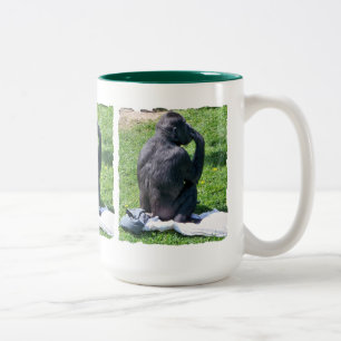 CHIMPANZEES Two-Tone COFFEE MUG