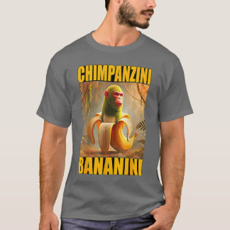 Chimpanzini Bananini Italian Brainrot Meme Boys Gi T-Shirt