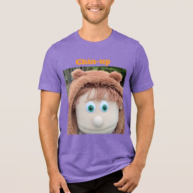Chin-up Charlie Tri-Blend Shirt (Front)