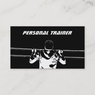 Chin Up Personal Trainer Business Card
