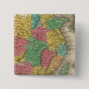 China 14 15 cm square badge
