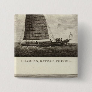 China 3 15 cm square badge