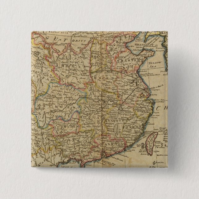 China 5 15 cm square badge (Front)