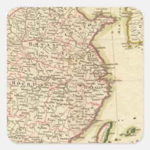 China 5 square sticker