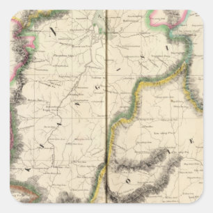 China, Asia 87 Square Sticker