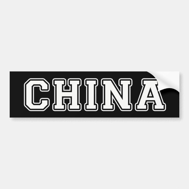 China Bumper Sticker (Front)