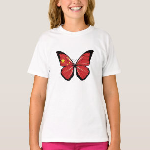 China Butterfly Flag T-Shirt