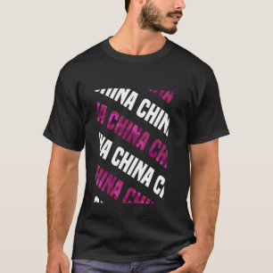 China Camo Pattern Pink Camouflage T-Shirt