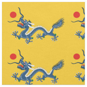 China Chinese Dragon Flag Qing Dynasty Fabric