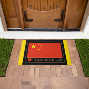 China & Chinese Flag house mats /sports Welcome