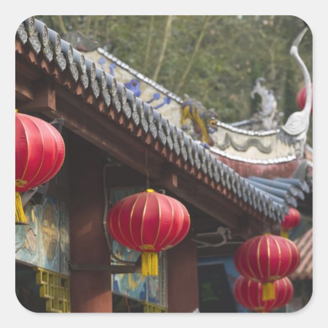 CHINA, Chongqing Province, Fengdu. Fengdu Ghost Square Sticker (Front)