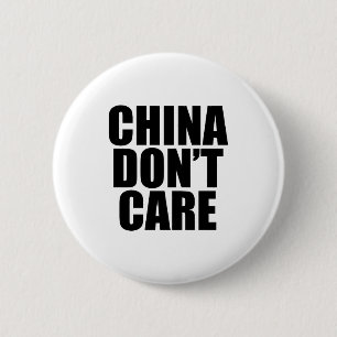 China Dont Care 6 Cm Round Badge