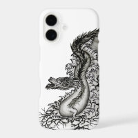 China Dragon, Black and white Design in Tattoostyl
