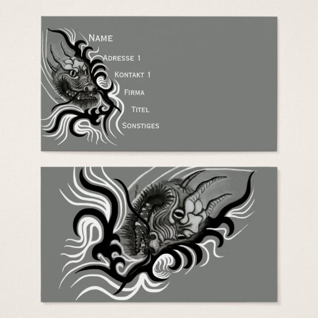 China Dragon in Tattoostyle (Front & Back)