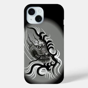 China Dragon in Tattoostyle iPhone 15 Case