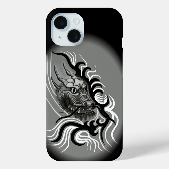 China Dragon in Tattoostyle Case-Mate iPhone Case (Back)