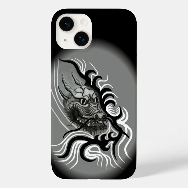 China Dragon in Tattoostyle Case-Mate iPhone Case (Back)
