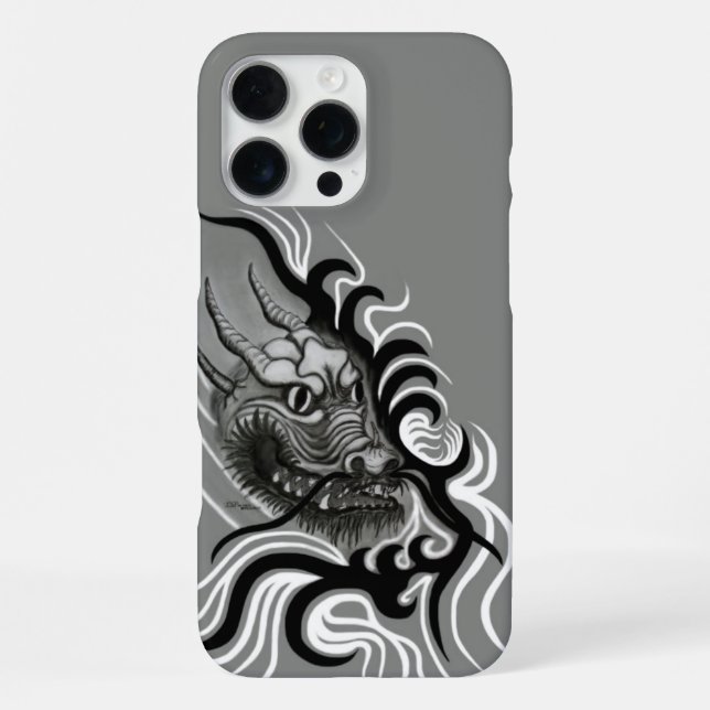 China Dragon in Tattoostyle iPhone Case (Back)