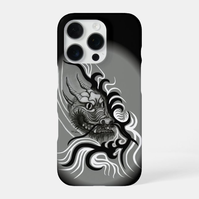 China Dragon in Tattoostyle iPhone Case (Back)