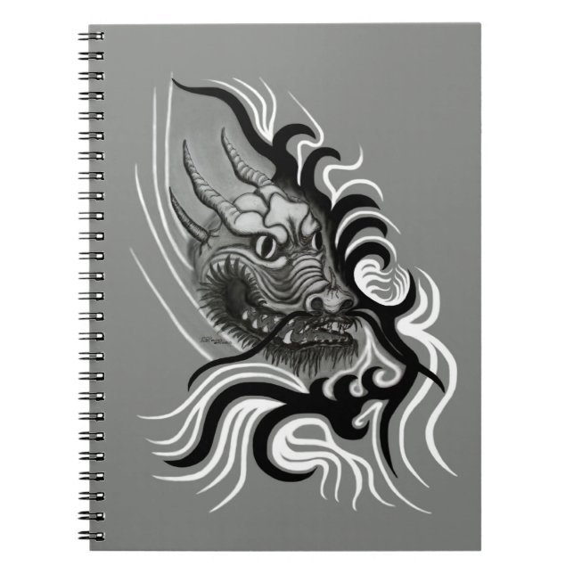 China Dragon in Tattoostyle Notebook (Front)