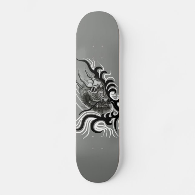China Dragon in Tattoostyle Skateboard (Front)