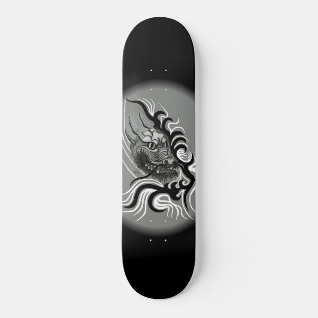 China Dragon in Tattoostyle Skateboard (Front)