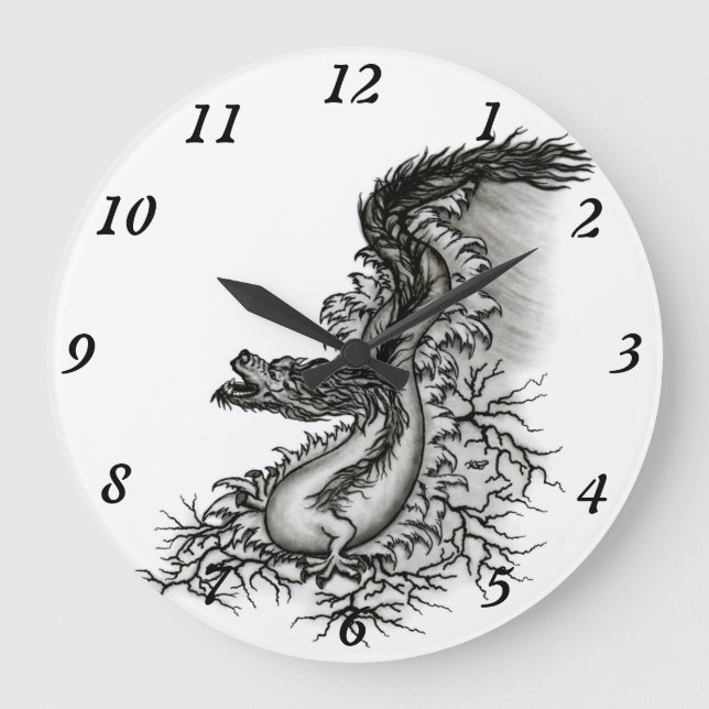 China Dragon Large Clock (Front)