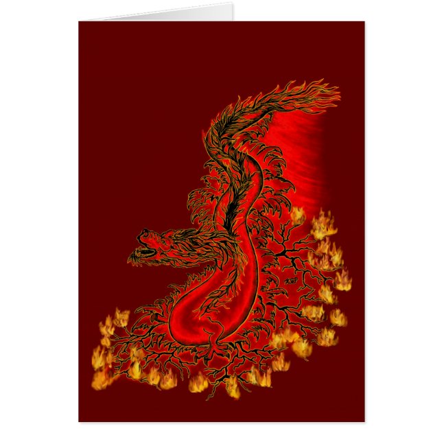 China Dragon red and gold design (Front)
