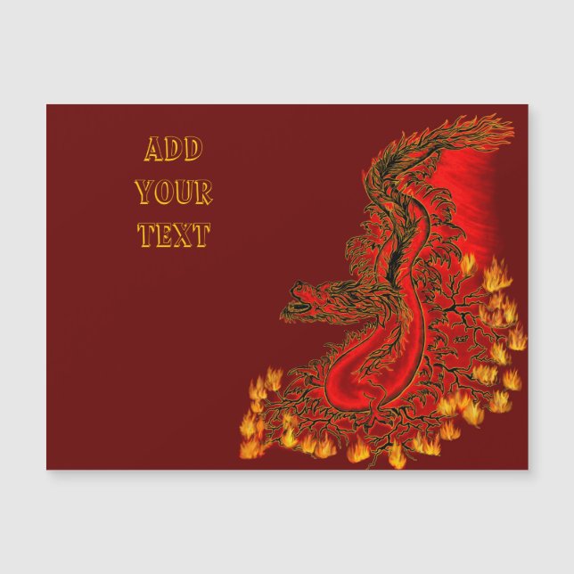 China Dragon red and gold design (Front)