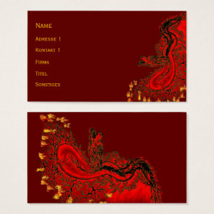 China Dragon red and gold design