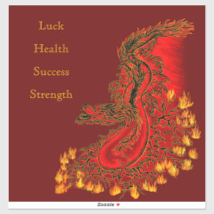 China Dragon red and gold design