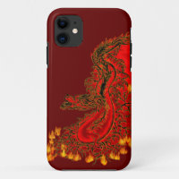China Dragon red and gold design