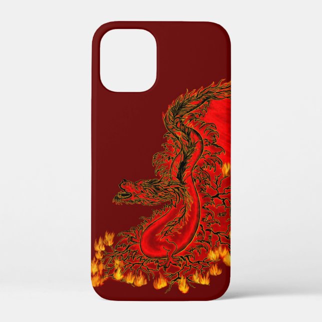 China Dragon red and gold design Case-Mate iPhone Case (Back)