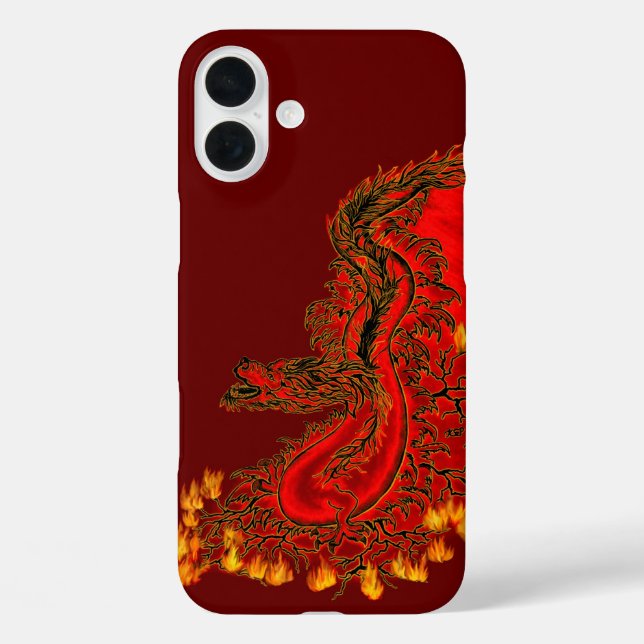 China Dragon red and gold design Case-Mate iPhone Case (Back)