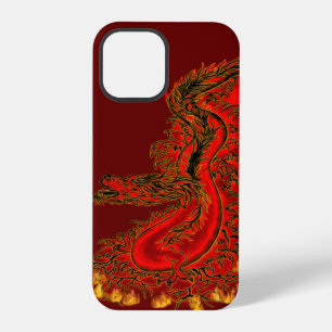 China Dragon red and gold design iPhone 12 Pro Case