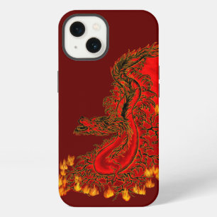China Dragon red and gold design iPhone 13 Case