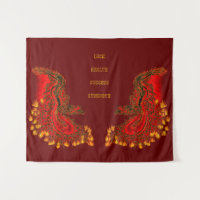China Dragon red and gold design