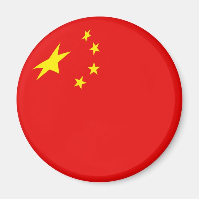 China Fisheye Flag Magnet (Front)
