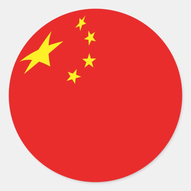 China Fisheye Flag Sticker (Front)