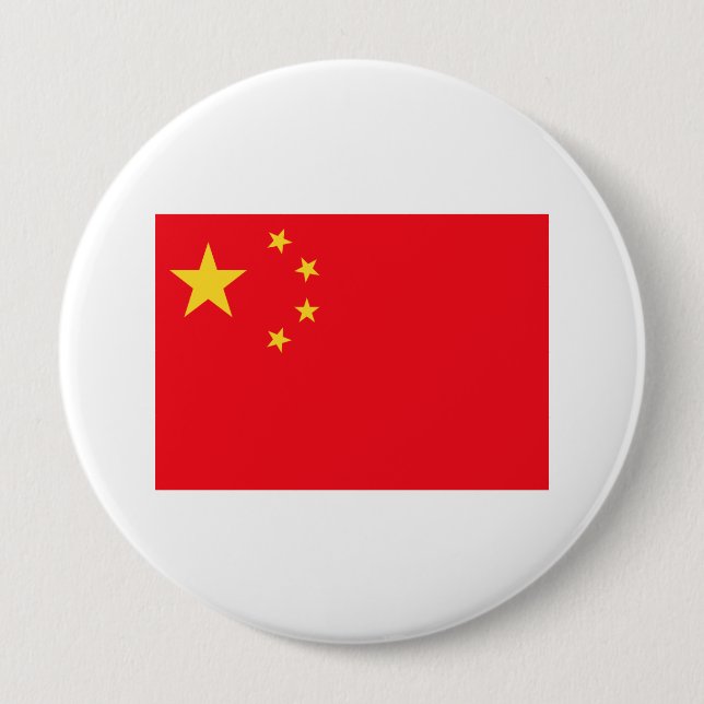 China Flag 10 Cm Round Badge (Front)