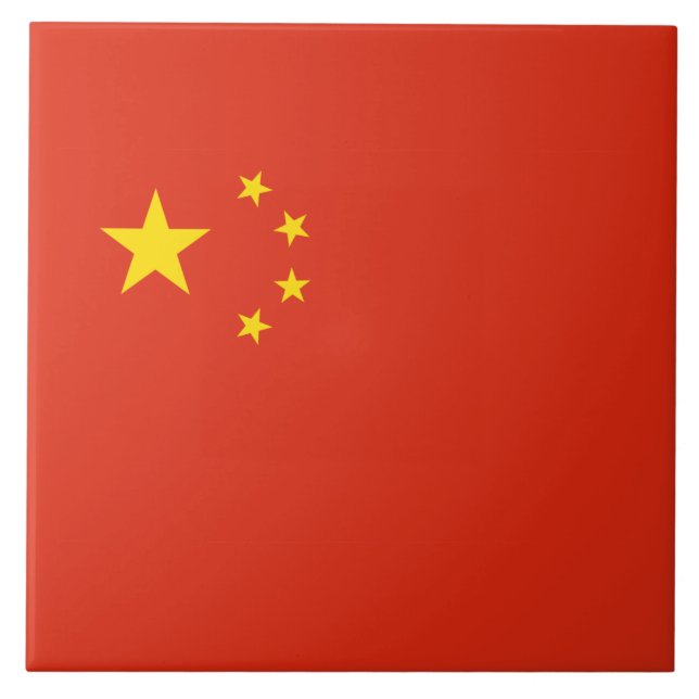 China flag Ceramic Tile (Front)