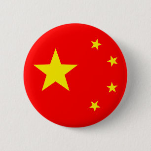 China Flag "Classic" 6 Cm Round Badge