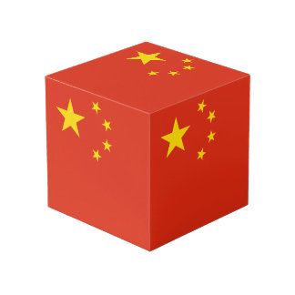 China Flag Cube