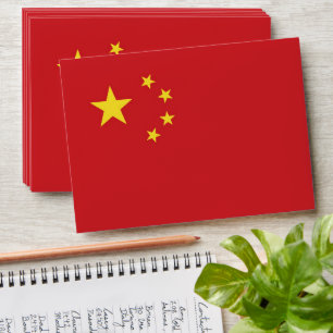 China flag envelope