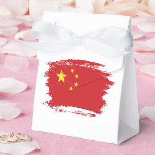 China flag favour box